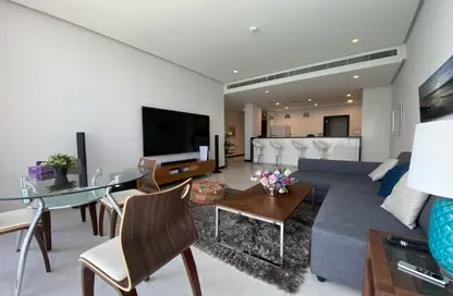 Living / Dining Room image for: Apartment - 2 Bedrooms - 3 Bathrooms for rent in Reef Island - Capital Governorate, Image 1