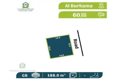 2D Floor Plan image for: Land - Studio for sale in Al Burhama - Manama - Capital Governorate, Image 1