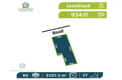 2D Floor Plan image for: Land - Studio for sale in Janabiya - Northern Governorate, Image 1