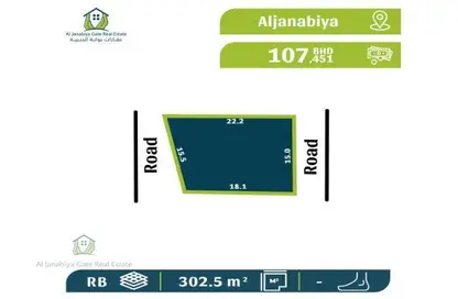 2D Floor Plan image for: Land - Studio for sale in Janabiya - Northern Governorate, Image 1