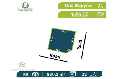 2D Floor Plan image for: Land - Studio for sale in Ras Rumman - Manama - Capital Governorate, Image 1