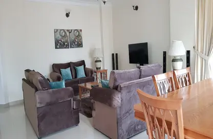 Living / Dining Room image for: Apartment - 2 Bedrooms - 3 Bathrooms for rent in Al Juffair - Capital Governorate, Image 1