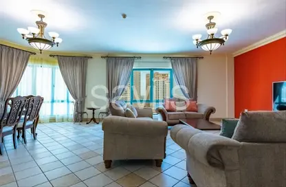 Living / Dining Room image for: Apartment - 3 Bedrooms - 3 Bathrooms for rent in Al Juffair - Capital Governorate, Image 1