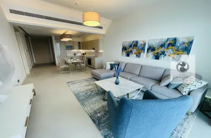 Living / Dining Room image for: Apartment - 1 Bedroom - 2 Bathrooms for rent in Reef Island - Capital Governorate, Image 1