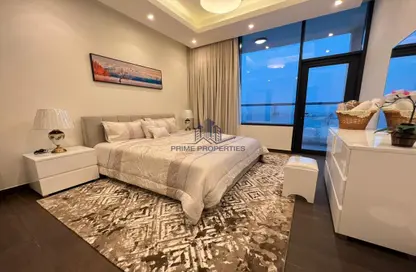 Room / Bedroom image for: Apartment - 1 Bedroom - 2 Bathrooms for rent in Al Juffair - Capital Governorate, Image 1